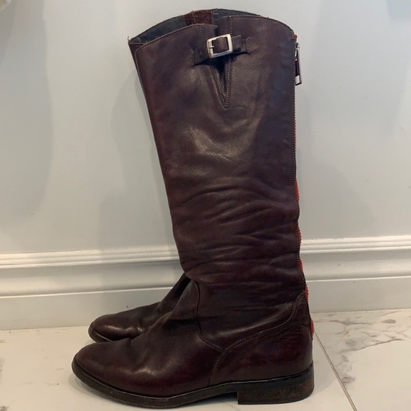 Golden Goose Brown Leather Boots Size 37 - Picture 1 of 13